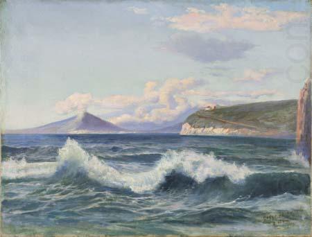 Amandus Adamson Bay of Naples china oil painting image